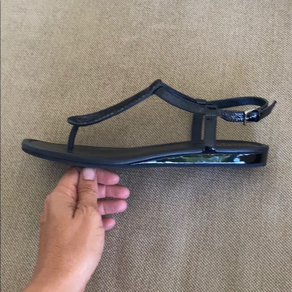 Cole Haan patten leather and snake print sandals - Picture 4 of 4